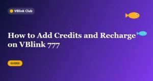 How to Add Credits and Recharge on VBlink 777